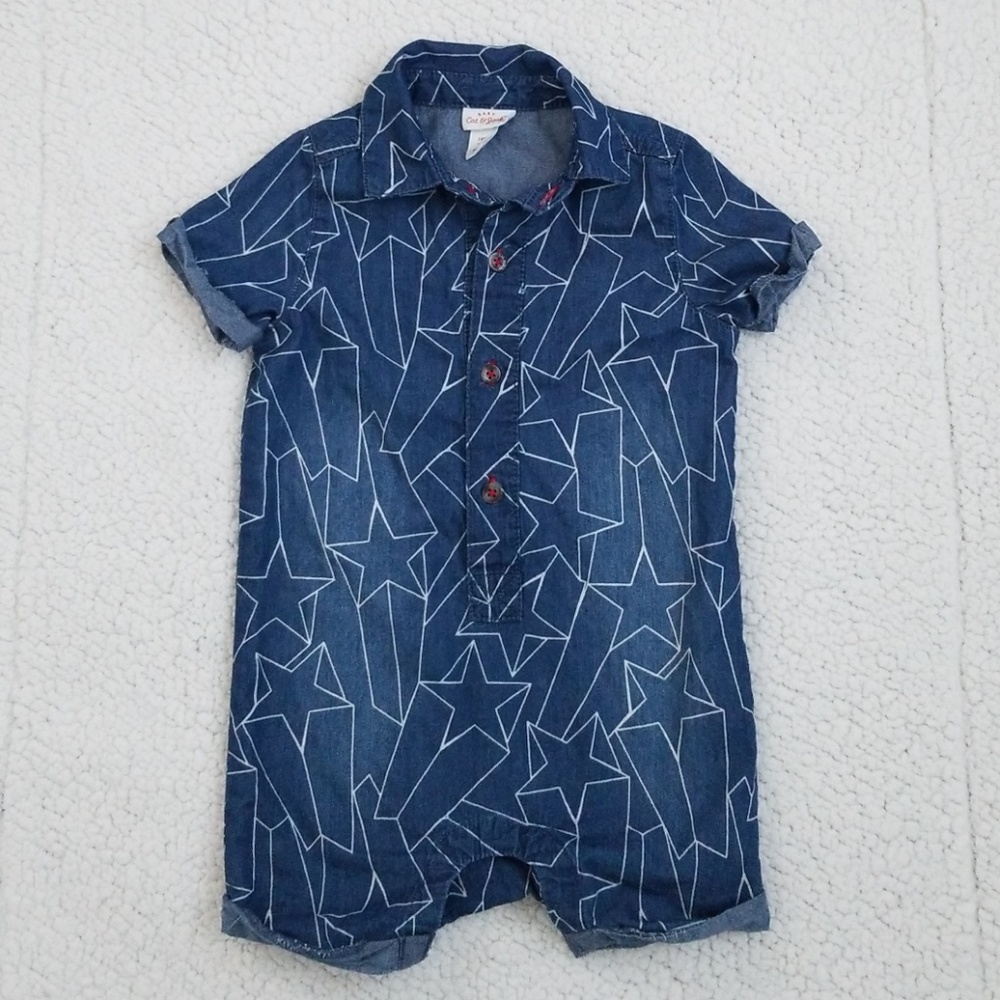 Infant boy star romper